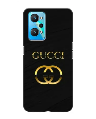 Чехол для Realme GT Neo 2 с картинкой «Золотой логотип Gucci»