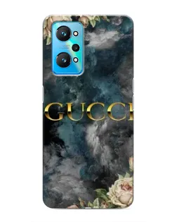 Чехол для Realme GT Neo 2 с картинкой «Абстрактные цветы Gucci»