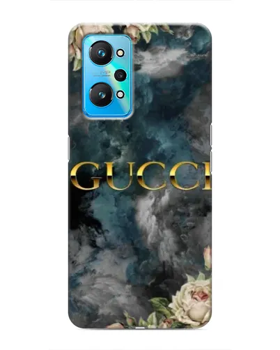 Чехол для Realme GT Neo 2 с картинкой «Абстрактные цветы Gucci»