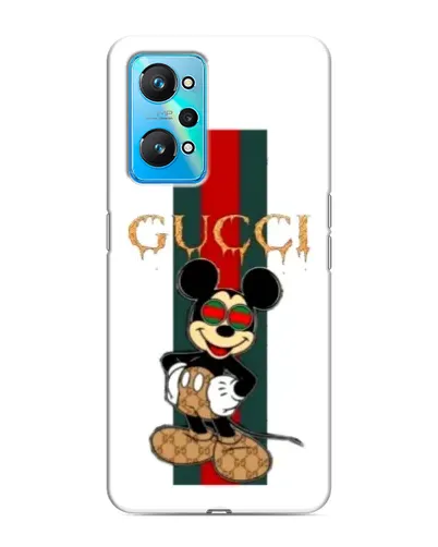 Чехол для Realme GT Neo 2 с картинкой «Микки Маус Gucci — полосы»