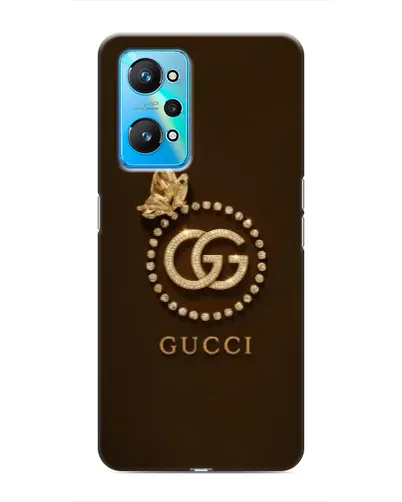 Чехол для Realme GT Neo 2 с картинкой «Gucci — золотая бабочка»