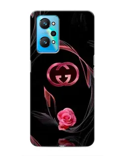 Чехол для Realme GT Neo 2 с картинкой «Gucci — неоновая роза»