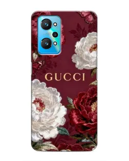 Чохол для Realme GT Neo 2 з картинкою «Gucci — бордові троянди»