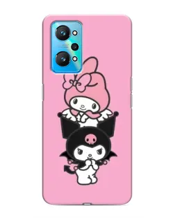 Чехол для Realme GT Neo 2 с картинкой «My Melody и Kuromi»