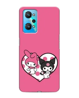 Чехол для Realme GT Neo 2 с картинкой «Kuromi и My Melody»