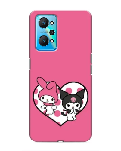 Чехол для Realme GT Neo 2 с картинкой «Kuromi и My Melody»