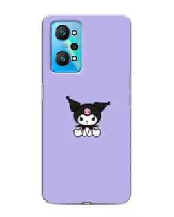 Чехол для Realme GT Neo 2 с картинкой «Kuromi — фиолетовый минимализм»