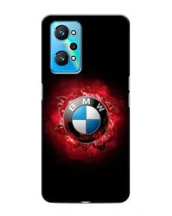 Чехол для Realme GT Neo 2 с картинкой «Логотип BMW — вспышка»
