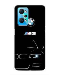 Чехол для Realme GT Neo 2 с картинкой «Минималистичный принт BMW M3»
