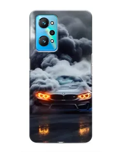 Чехол для Realme GT Neo 2 с картинкой «BMW в дыму»