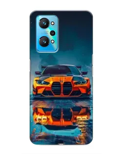 Чохол для Realme GT Neo 2 з картинкою «BMW — золота емблема»