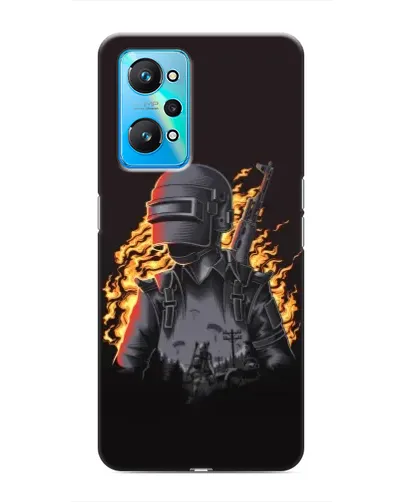 Чехол для Realme GT Neo 2 с картинкой «PUBG — огненный силуэт» Чехол для Realme GT Neo 2 с картинкой «PUBG — огненный силуэт»