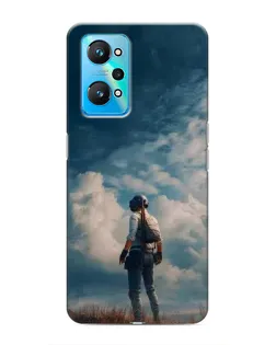 Чехол для Realme GT Neo 2 с картинкой «Герой PUBG на скале»