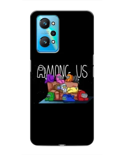 Чехол для Realme GT Neo 2 с картинкой «Логотип Among Us»