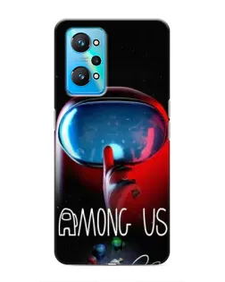 Чохол для Realme GT Neo 2 з картинкою «Червоний імпостер — макро»