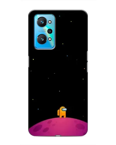 Чехол для Realme GT Neo 2 с картинкой «Одинокий герой на планете»