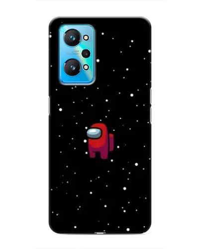 Чехол для Realme GT Neo 2 с картинкой «Красный Among Us»