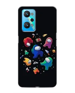 Чехол для Realme GT Neo 2 с картинкой «Among Us космос»