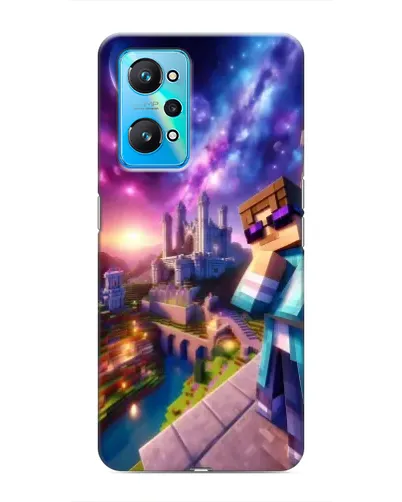 Чехол для Realme GT Neo 2 с картинкой «Стив и космос»