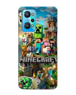 Чохол для Realme GT Neo 2 з картинкою «Замок Minecraft»