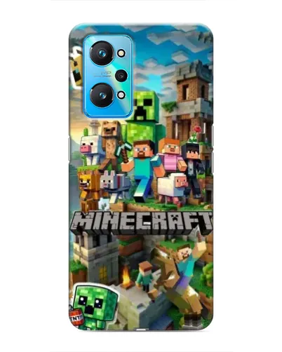 Чехол для Realme GT Neo 2 с картинкой «Замок Minecraft»