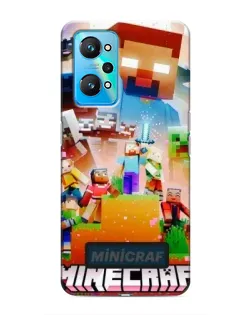 Чохол для Realme GT Neo 2 з картинкою «Minecraft герої гри»