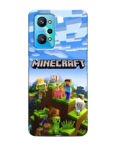 Чехол для Realme GT Neo 2 с картинкой «Minecraft классический мир»