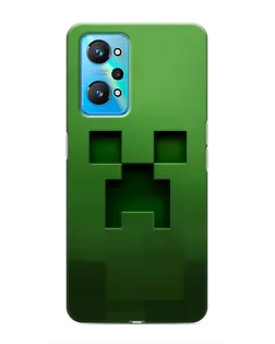 Чехол для Realme GT Neo 2 с картинкой «Крипер микро-дизайн»