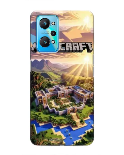 Чехол для Realme GT Neo 2 с картинкой «Minecraft панорама»