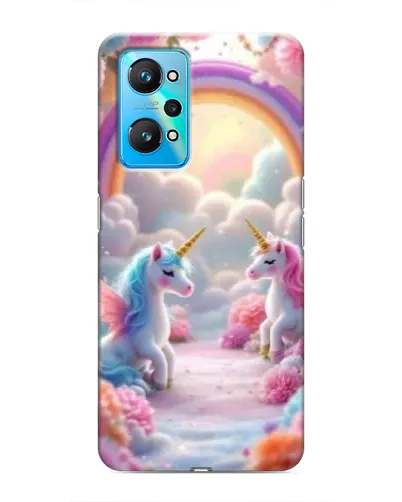 Чехол для Realme GT Neo 2 с картинкой «Радуга и единороги» Чехол для Realme GT Neo 2 с картинкой «Радуга и единороги»