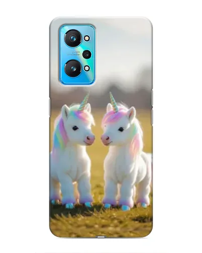 Чехол для Realme GT Neo 2 с картинкой «Пара единорогов» Чехол для Realme GT Neo 2 с картинкой «Пара единорогов»
