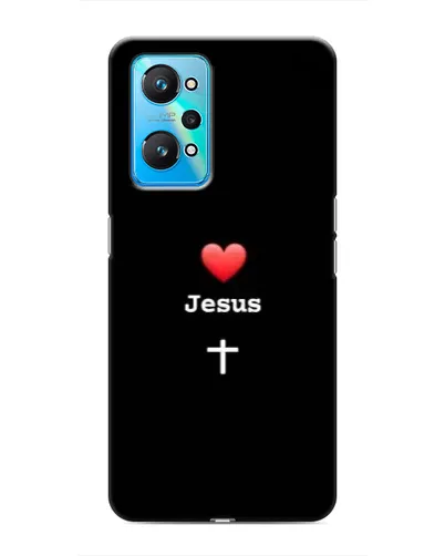 Чехол для Realme GT Neo 2 с картинкой «Сердце - Jesus»