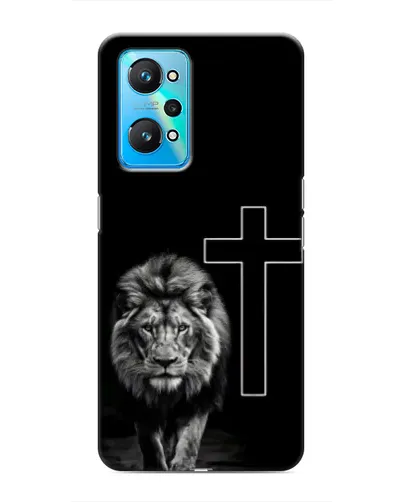 Чехол для Realme GT Neo 2 с картинкой «Лев и Крест»