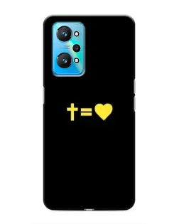 Чехол для Realme GT Neo 2 с картинкой «Сердце и Крест»