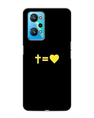 Чехол для Realme GT Neo 2 с картинкой «Сердце и Крест»