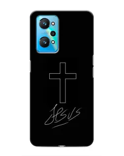 Чохол для Realme GT Neo 2 з картинкою «Графічний хрест Jesus»