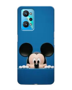 Чехол для Realme GT Neo 2 с картинкой «Микки выглядывает»