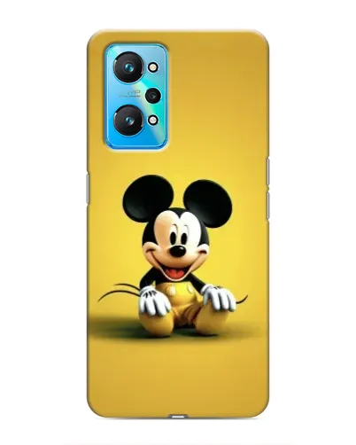 Чехол для Realme GT Neo 2 с картинкой «Микки на желтом»