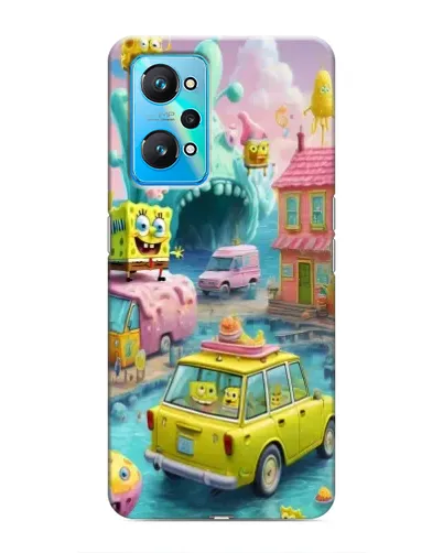 Чехол для Realme GT Neo 2 с картинкой «Монстр-трак приключения»