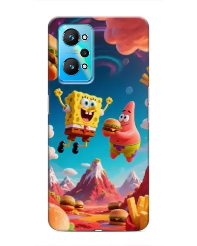 Чехол для Realme GT Neo 2 с картинкой «Космический фастфуд»