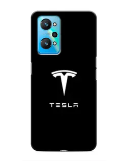 Чехол для Realme GT Neo 2 с картинкой «Tesla White Logo»
