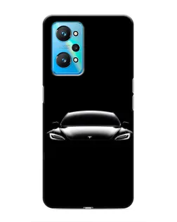 Чехол для Realme GT Neo 2 с картинкой «Фары Tesla Night»
