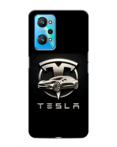 Чехол для Realme GT Neo 2 с картинкой «Tesla — серебристое авто» Чехол для Realme GT Neo 2 с картинкой «Tesla — серебристое авто»