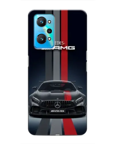 Чехол для Realme GT Neo 2 с картинкой «Mercedes — белый карбон»