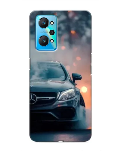 Чехол для Realme GT Neo 2 с картинкой «Mercedes — ночной город»