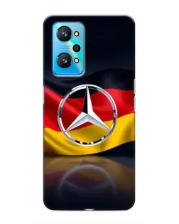 Чехол для Realme GT Neo 2 с картинкой «Mercedes — флаг Германии»