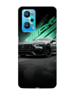 Чехол для Realme GT Neo 2 с картинкой «Темный Mercedes AMG»