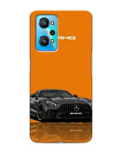 Чехол для Realme GT Neo 2 с картинкой «Оранжевый Mercedes AMG»