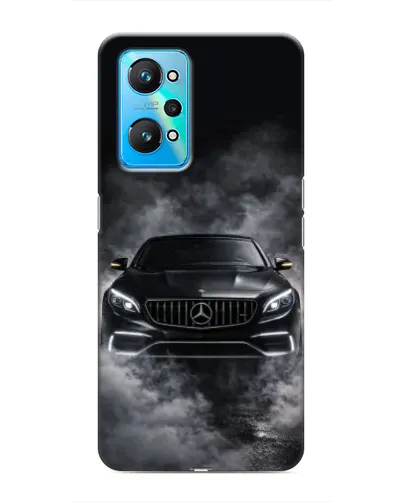 Чехол для Realme GT Neo 2 с картинкой «Mercedes в дыму»