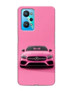 Чехол для Realme GT Neo 2 с картинкой «Розовый Mercedes AMG»